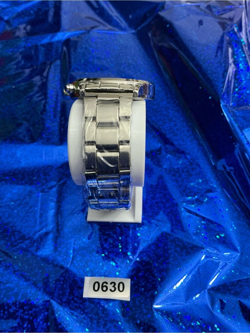 Men's Silver Stainless Steel Analog Watch - Silver Dial